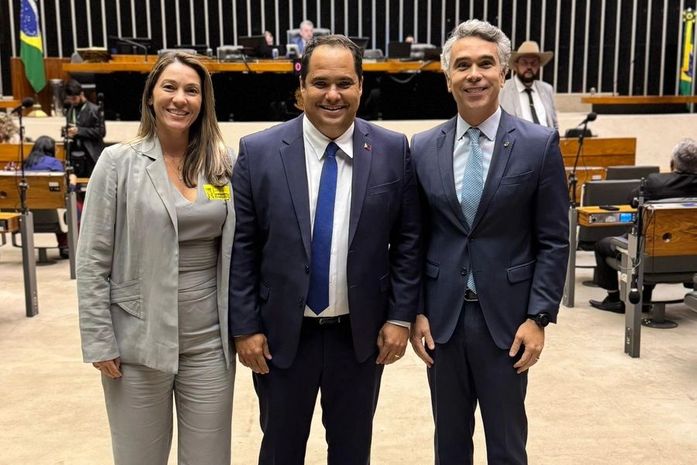 Rafael Brito recebe lideranças em Brasília durante a Marcha dos Prefeitos