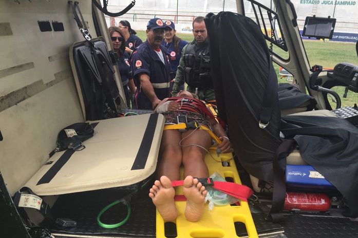 Helicóptero da SSP realiza traslado de paciente vítima de AVC