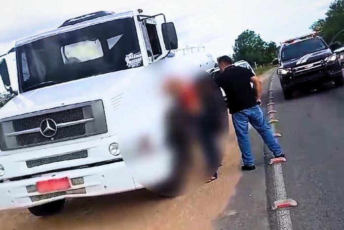 Caminhão roubado é recuperado em menos de 24 horas após o crime