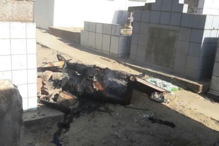 Corpo é retirado de sepultura, queimado e decapitado em Maragogi