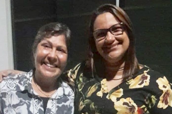 Célia e a presidente do PTC Mulher em Arapiraca