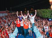 Multidão lota povoado Areia Branca para receber Isnaldo Bulhões no último comício da vitória em Santana do Ipanema