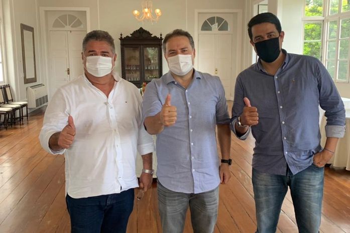 Prefeito George Clemente almoça com governador Renan Filho e trata sobre obras para São Miguel dos Campos