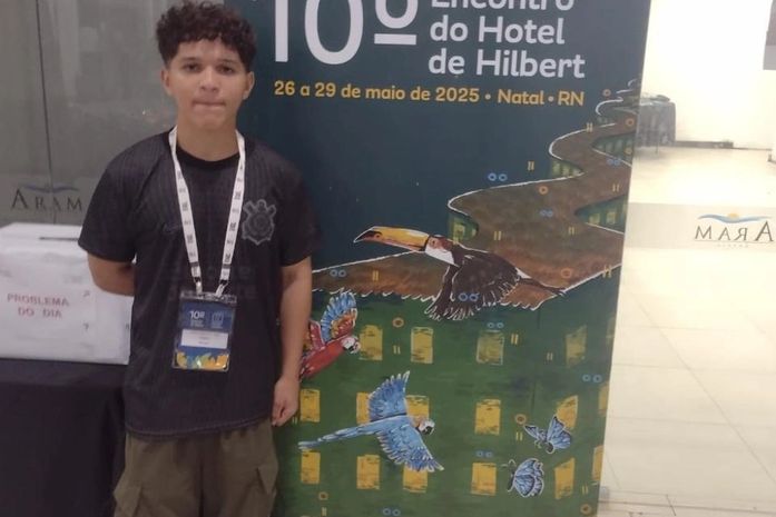 Aluno da rede pública de São Miguel dos Campos participou de Encontro com medalhistas da Olimpíada Brasileira de Matemática  