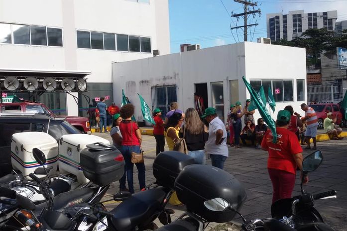 Greve dos servidores na manhã de hoje