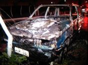 Carro carbonizado