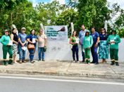 SEMMA realiza campanha de conscientização para o descarte correto do lixo no bairro Edgar Palmeira