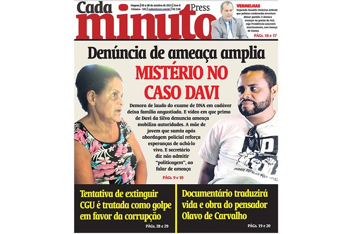 Capa da Edição 103 do CadaMinuto Press