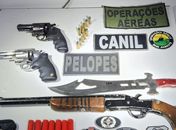 Três homens são presos fortemente armados em velório, no bairro Manoel Teles em Arapiraca 