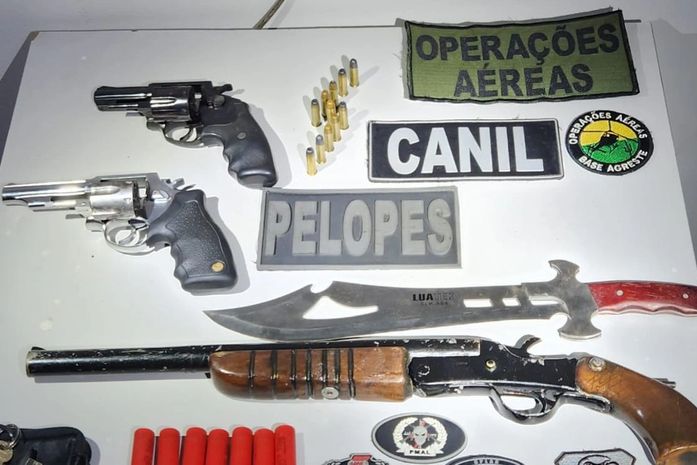 Três homens são presos fortemente armados em velório, no bairro Manoel Teles em Arapiraca