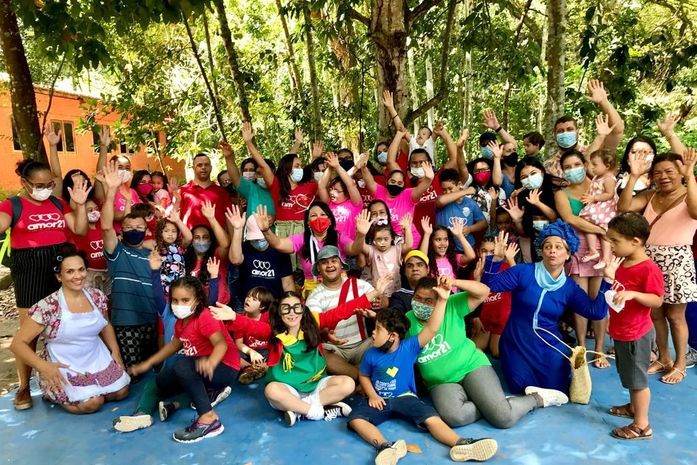 Dia das Crianças: Amor 21 leva crianças com Síndrome de Down o Parque Municipal