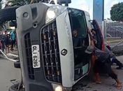 Acidente entre ambulância e ônibus em Maceió: gestante e motorista ficaram feridos