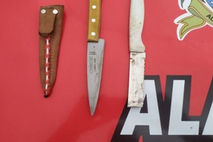 Arma utilizada no crime foi apreendida.
