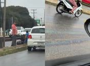 Vídeo: Derramamento de óleo deixa pista escorregadia e provoca acidentes na AL-115