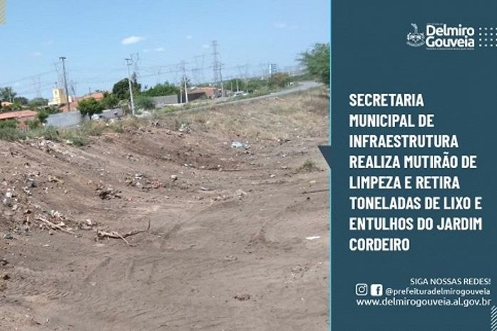 Mutirão de limpeza retira toneladas de lixo e entulho do Jardim Cordeiro