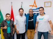 Com JHC e presidente da Cufa, Rodrigo Cunha participa de assinatura de termo para realização da Expo Favela