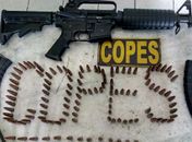 PM apreende armas de uso restrito das forças armadas em Delmiro Gouveia
