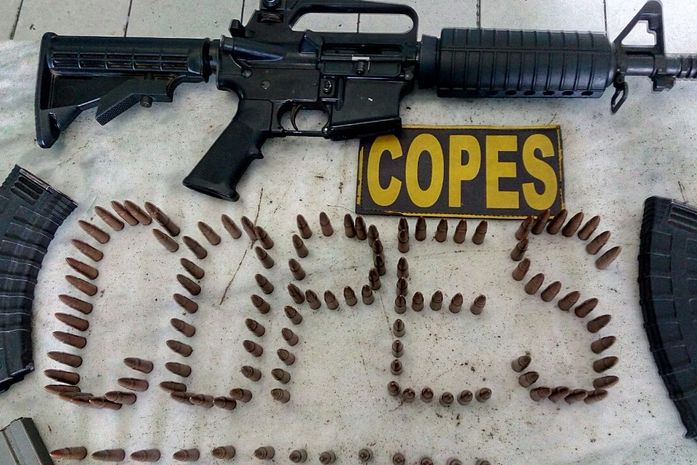 PM apreende armas de uso restrito das forças armadas em Delmiro Gouveia