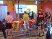 Policiais militares e civis participaram da ação da segurança pública