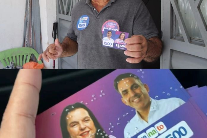 Fátima Canuto e Renato Filho distribuem santinhos em braile e reforçam compromisso com acessibilidade nas eleições