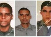 Cabo José Luciano da Silva e os soldados Júlio Cesar Pereira da Silva e Esdras Santos da Silva.
