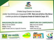 Prefeitura de São Miguel dos Campos convida população para eventos