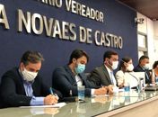Vereador Joãozinho participa de reunião com empresas responsáveis pelas obras de esgotamento sanitário de Maceió