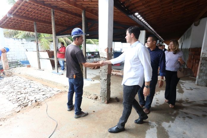 Obras de manutenção predial da Escola Petronila de Gouveia estão avançadas