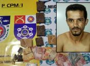 Traficante é preso com mais de 1 quilo de maconha e crack 