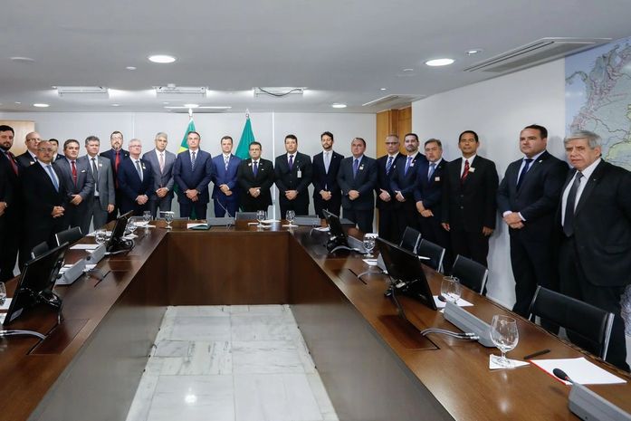 Grupo de secretários se reuniu com o presidente Jair Bolsonaro nesta quarta-feira