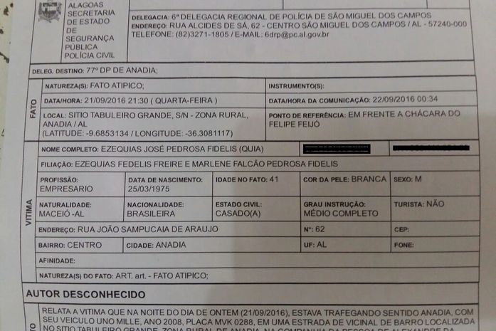 Irmão de candidato sofre emboscada em Anadia