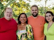 Adriana ao lado do esposo Djalma Beltrão, comemora aniversário as margens do São Francisco
