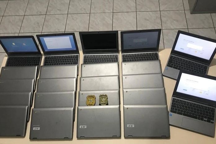 Polícia recupera 30 notebooks furtados de dentro de escola no interior alagoano