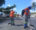 Alurb realiza limpeza em percurso da Maratona Internacional de Maceió
