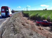 Veículo capota na AL 220