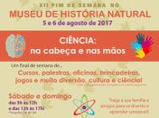 Museu de História Natural promove 12ª edição do Fim de Semana no Museu