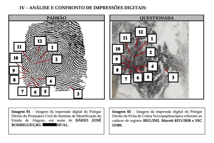 Polícia Científica confirma, em laudo oficial, que corpo encontrado em Rio Largo é de motorista vítima de latrocínio