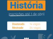 Pós-graduação em História abre 38 vagas para mestrado e doutorado
