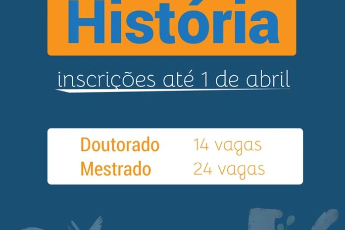 Pós-graduação em História abre 38 vagas para mestrado e doutorado
