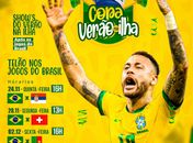 Copa na Ilha: Prefeitura da Barra de Santo Antônio monta telão e sistema de som para jogos do Brasil na Copa do Mundo