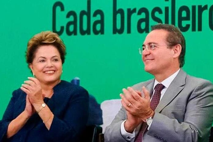Dilma Rousseff e Renan Calheiros