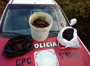 Após denúncia, militares apreendem 16 kg de maconha que estava em processo de secagem
