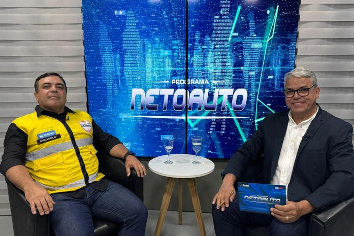 Programa Neto Auto entrevista o Ten. Cel. Fábio Melo, superintendente do programa Ronda no Bairro