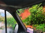 Vídeo: motorista flagra momento exato de deslizamento de barreira, na BR-104

