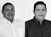 Prefeito e vice de Santa Luzia do Norte, Edson Mateus e José Ailton do Nascimento.