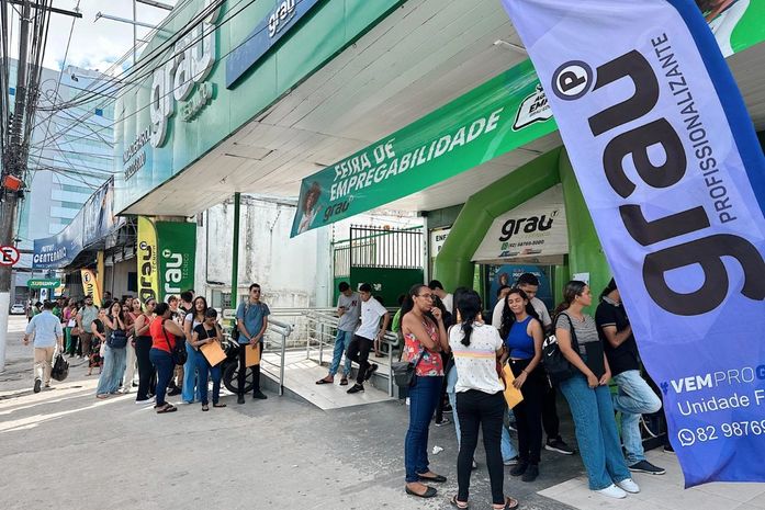 Grau Técnico realiza duas feiras de empregabilidade simultâneas em Maceió nesta sexta-feira (21)