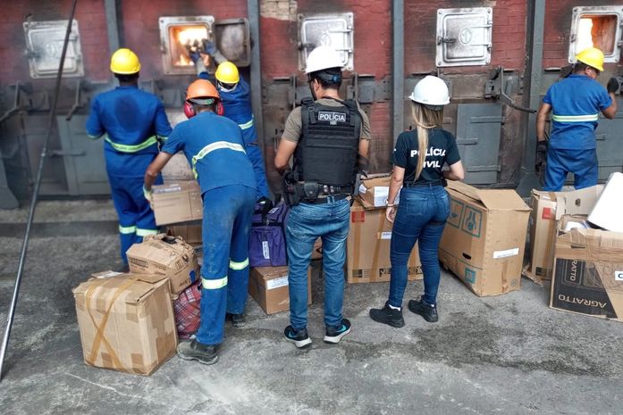 PC incinera uma tonelada de drogas avaliada em R$8 milhões, em AL
