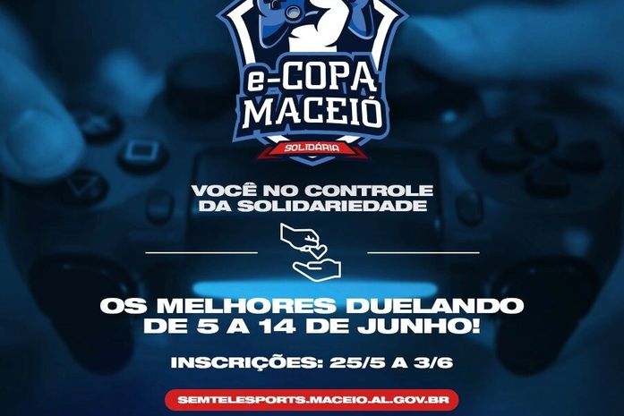 Prefeitura abre inscrições para e-Copa Maceió Solidária