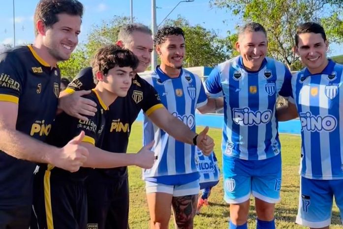 Futebol, família e política; domingo movimentado de Renan Filho com craque de time europeu no interior de Alagoas