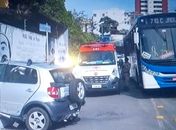 Acidente aconteceu nas proximidades da Ladeira Geraldo Melo